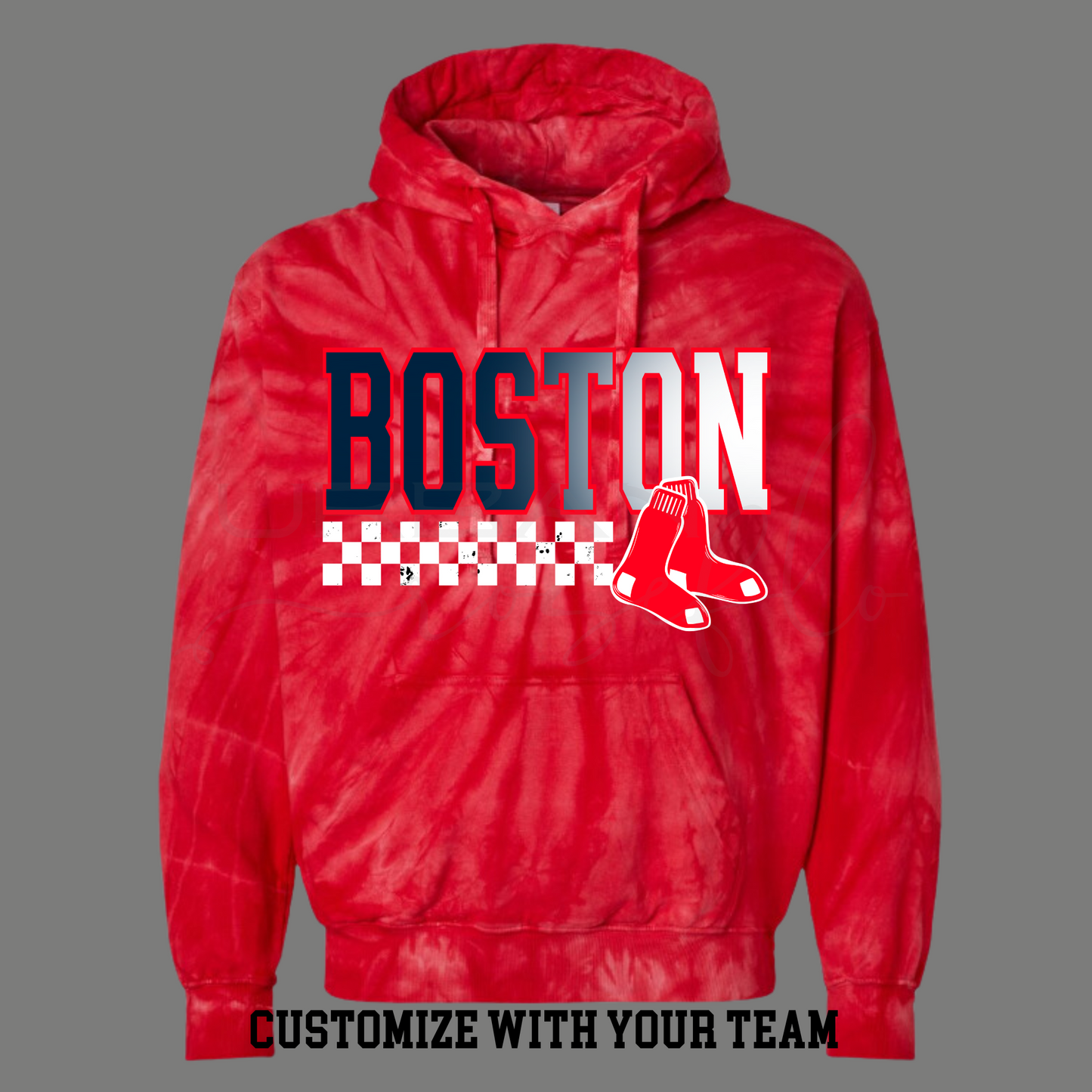 Tie Dye Baseball/Softball Hoodie