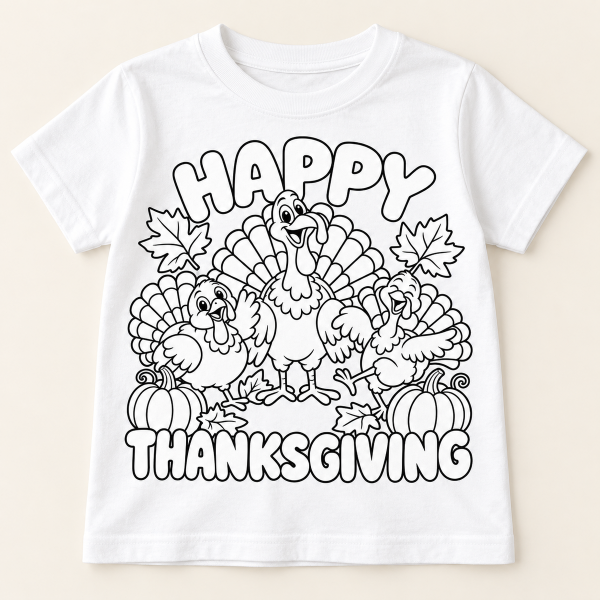 Turkey Coloring Tee