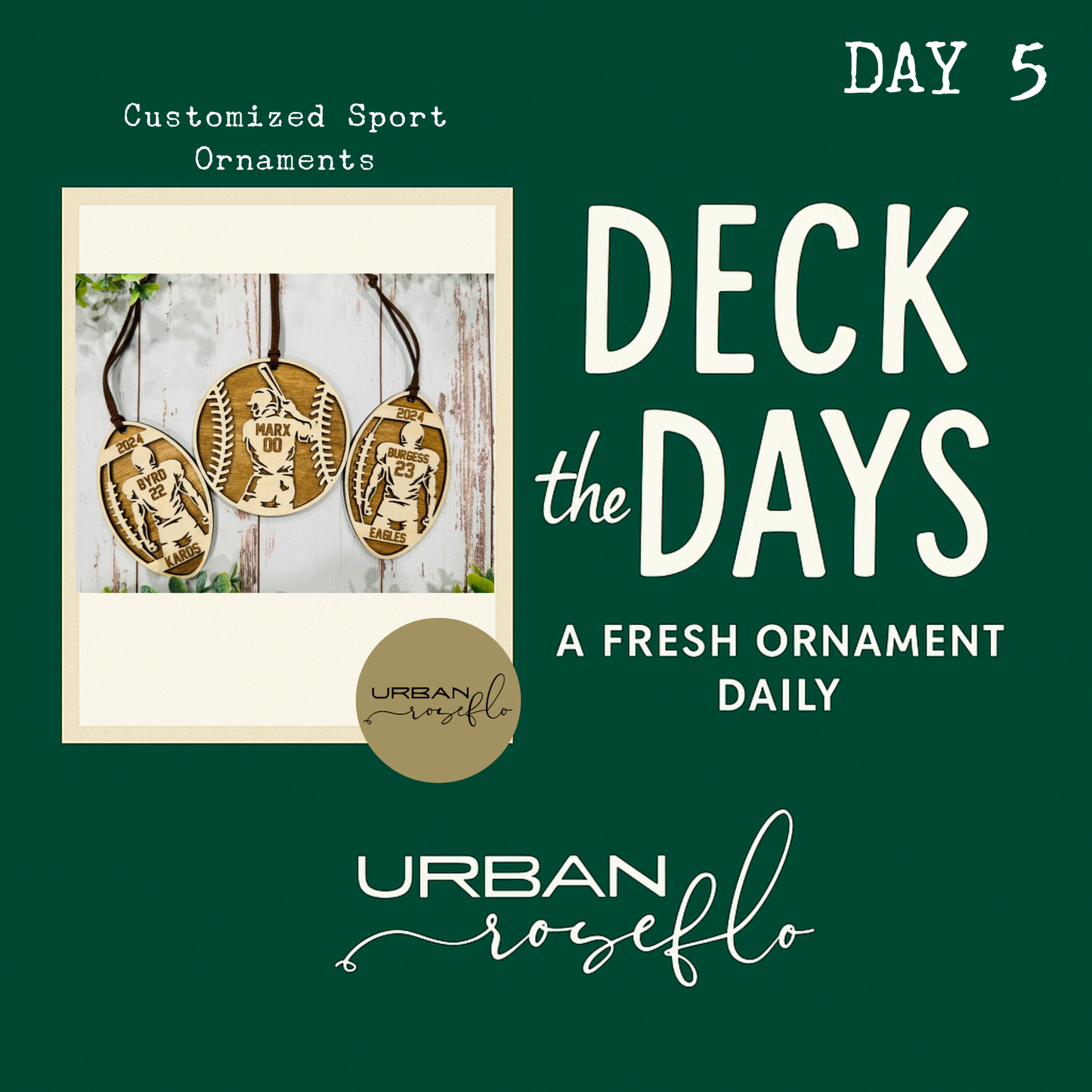 Personalized Sports Spotlight Ornament