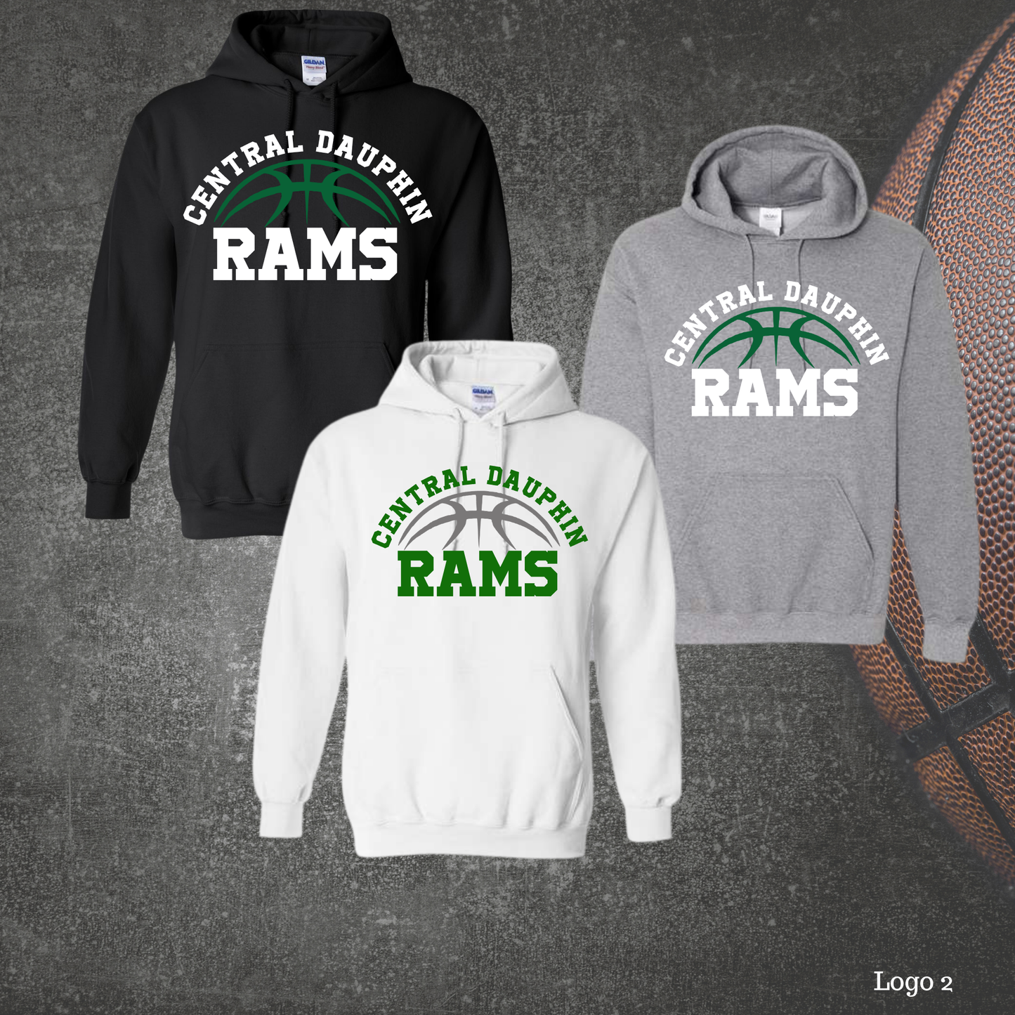 CD Girls Middle School Basketball Hoops Graphic