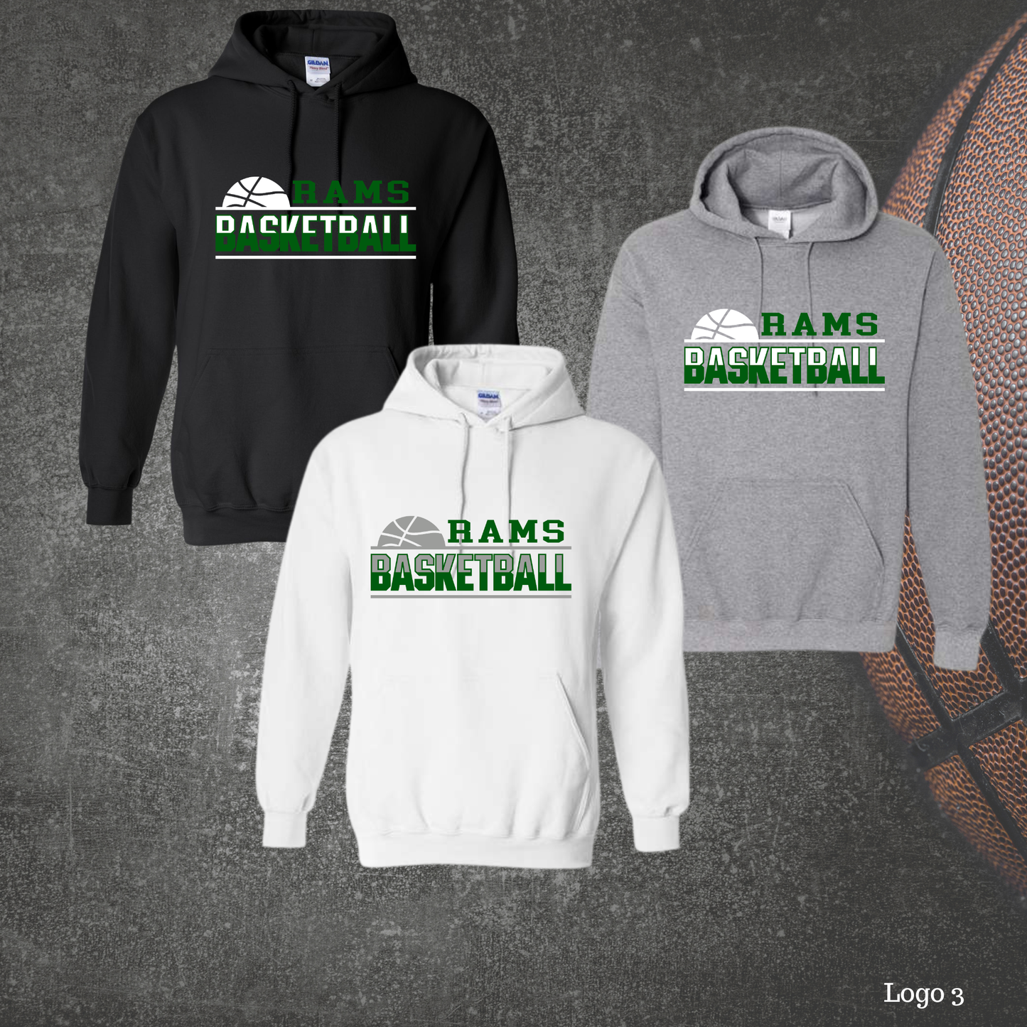 CD Girls Middle School Basketball Court Graphic