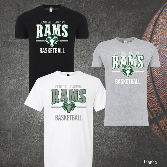 CD Girls Middle School Basketball Distressed Graphic