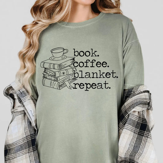 Book, Coffee, Blanket, Repeat