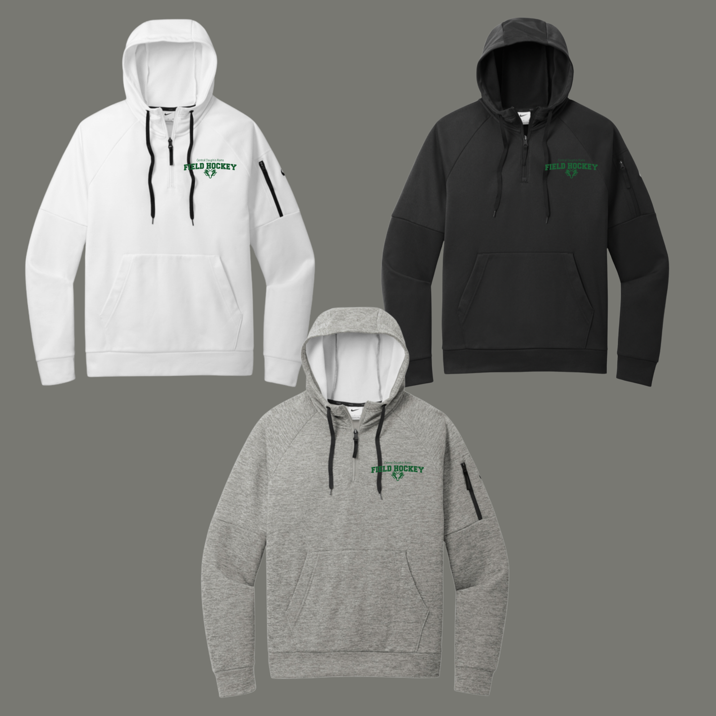 Nike CD Field Hockey Therma-FIT Pocket 1/4-Zip Fleece Hoodie