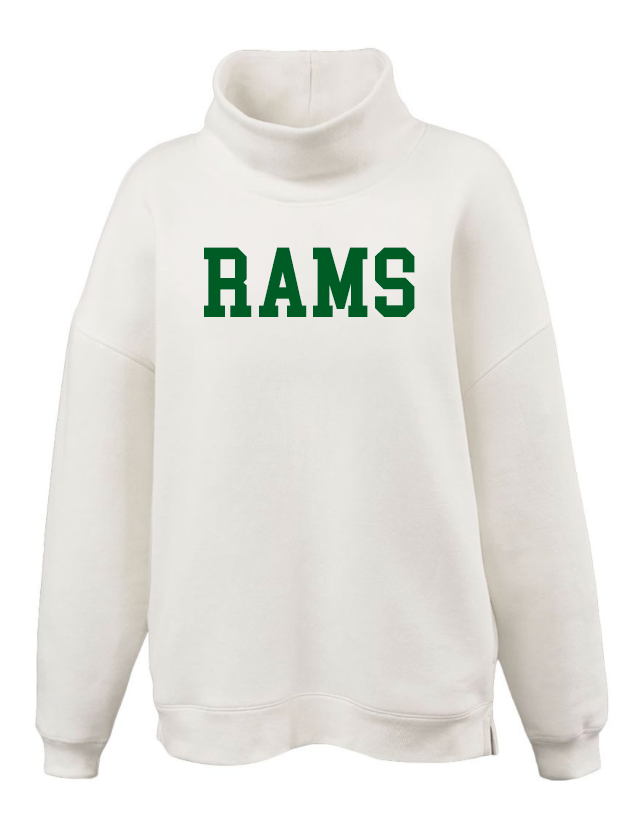 CD Rams Oversize Mockneck Sweatshirt