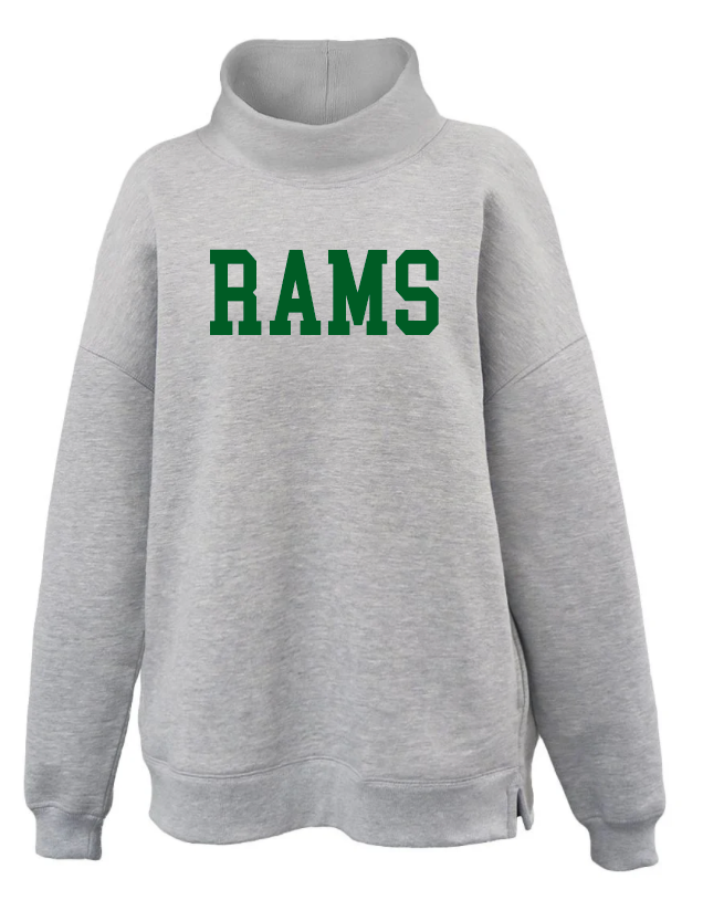 CD Rams Oversize Mockneck Sweatshirt