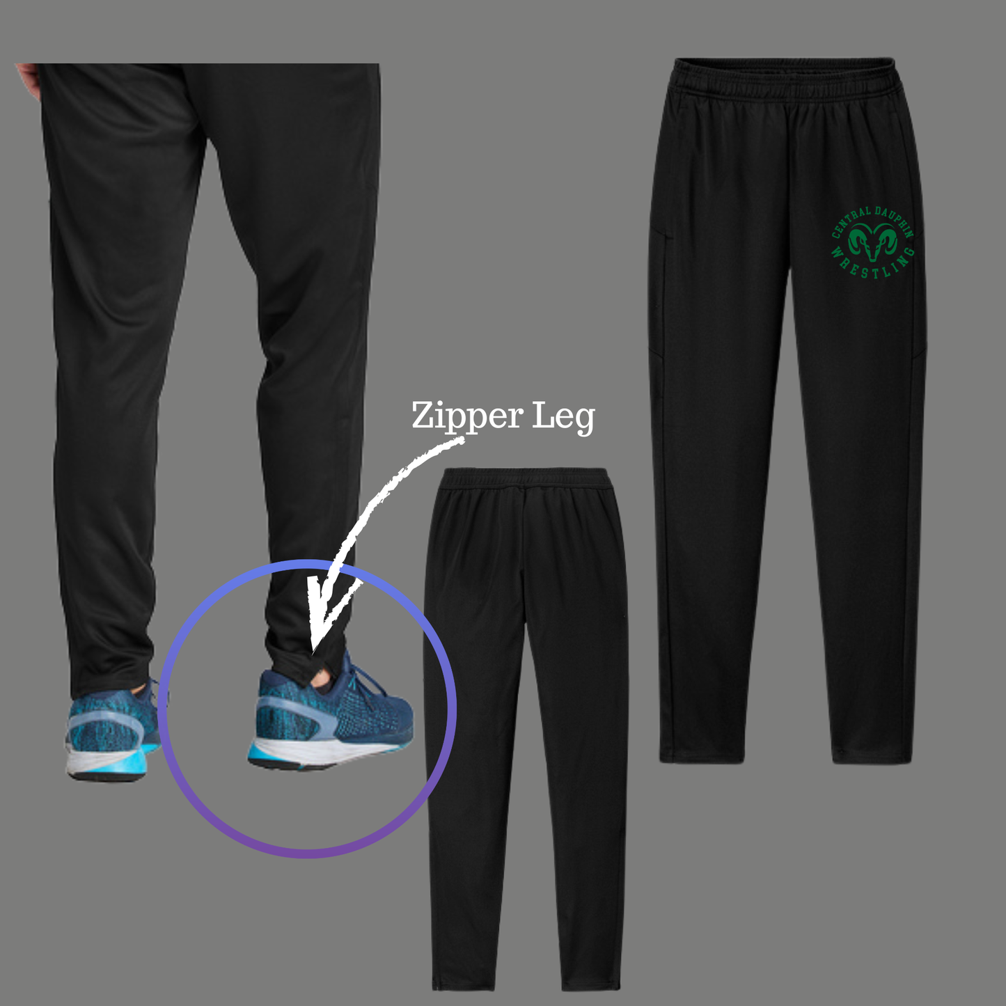 Zipper Leg Travel Pants