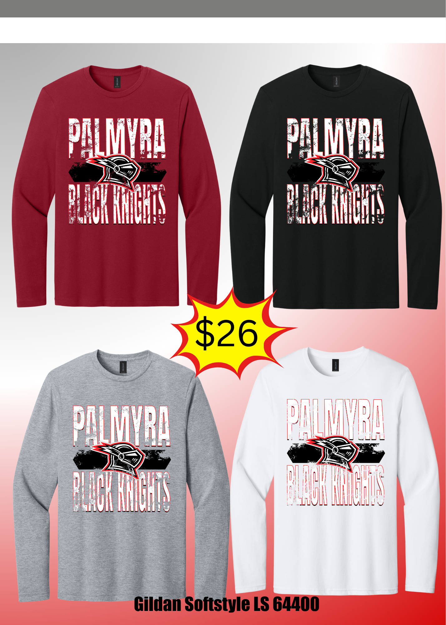 Palmyra Black Knights Long Sleeve Tee
