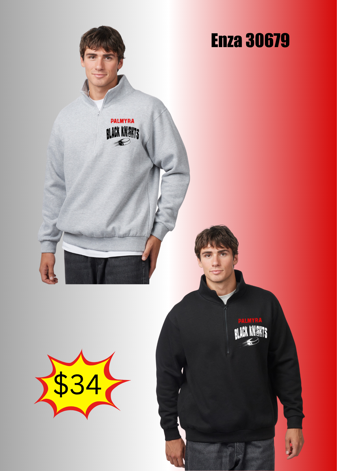 Palmyra Black Knights Quarter Zip