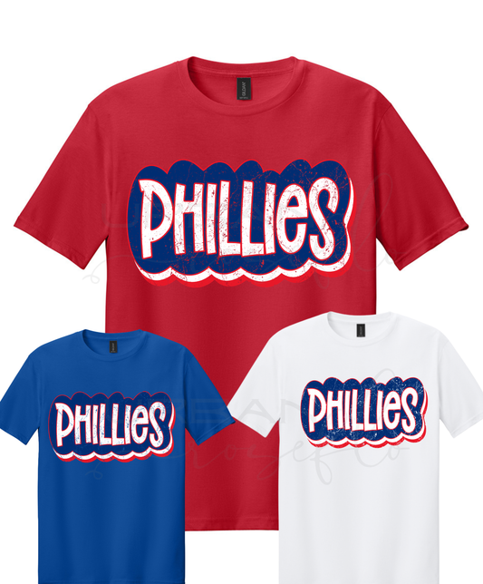 Baseball Vintage Stacked Tee