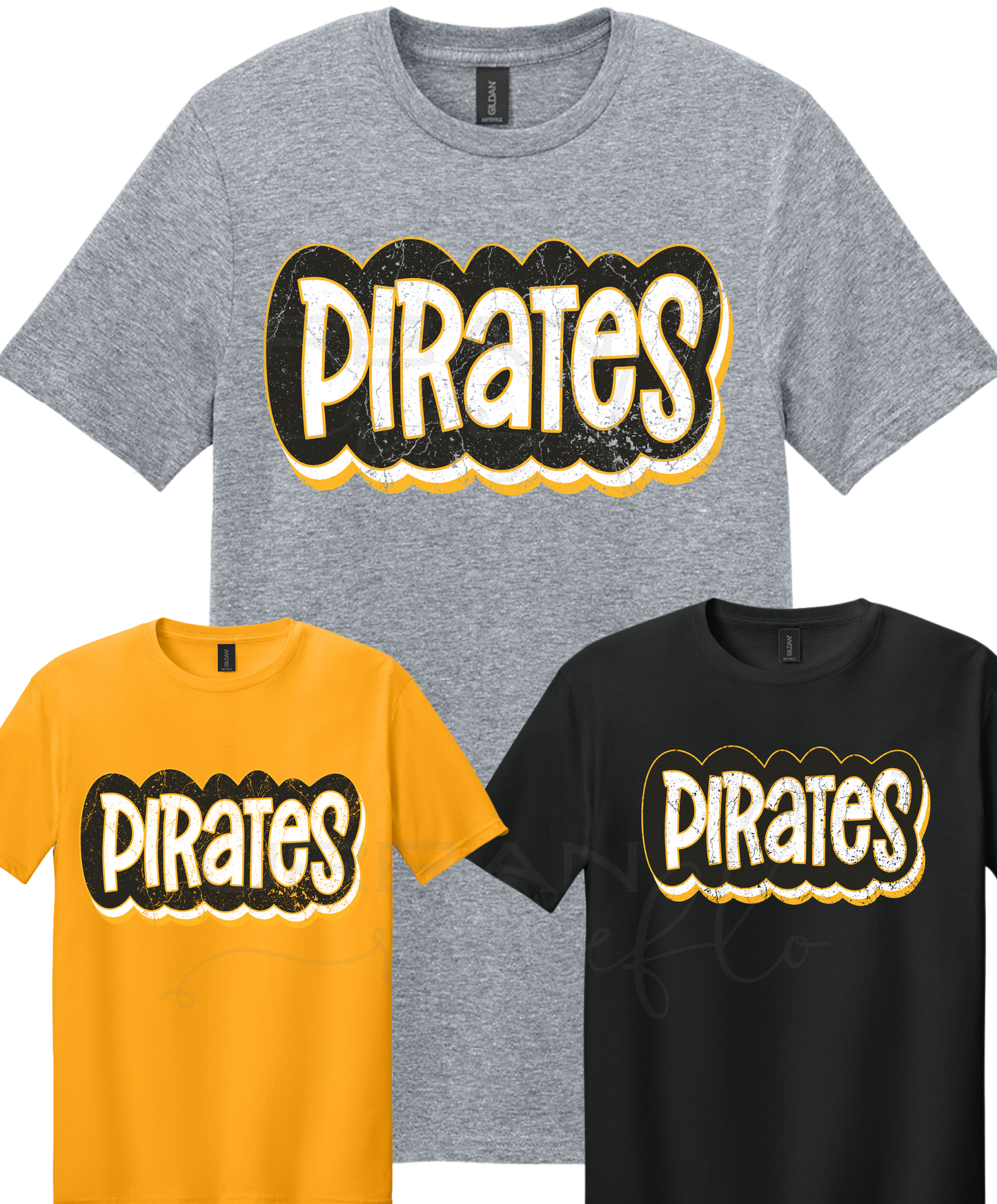 Baseball Vintage Stacked Tee