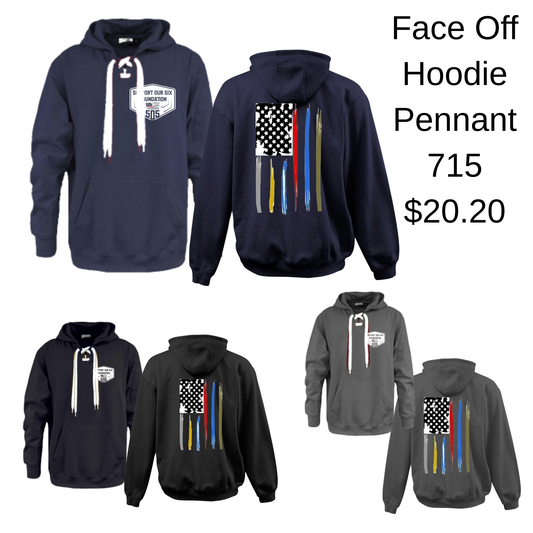Support Our Six Face Off Hoodie