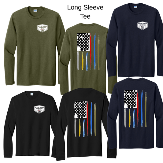 Support Our Six Long Sleeve Tee