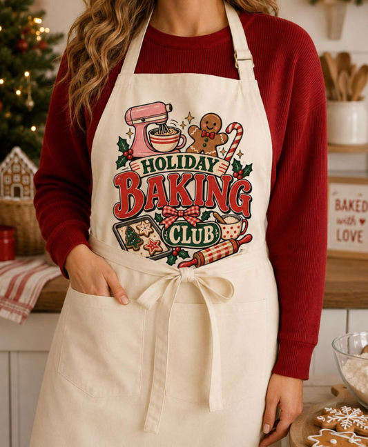 Holiday Baking Club Apron