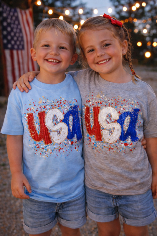USA Faux Sparkle - Kids