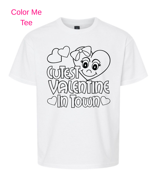 VDay Color Me Tee Set