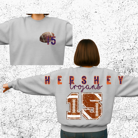 Custom Football Player Wingspan Sweatshirt