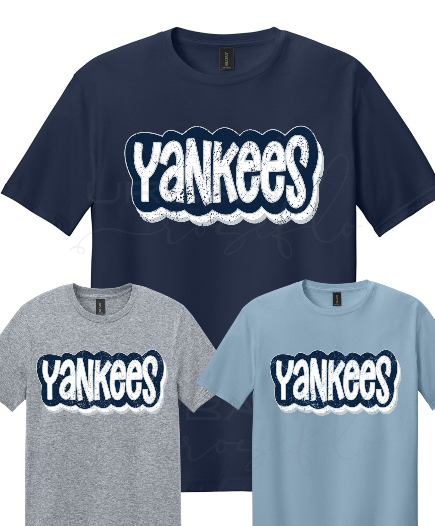 Baseball Vintage Stacked Tee